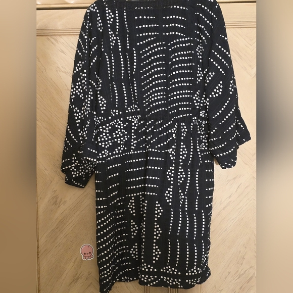 Zara Printed Mini Tunic Dress. Black and white polka dots. Size XXL. - Picture 7 of 16